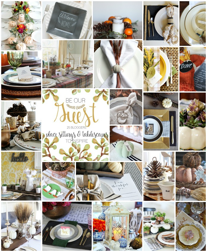 Be Our Guest - Thanksgiving Tablescapes and Place Settings