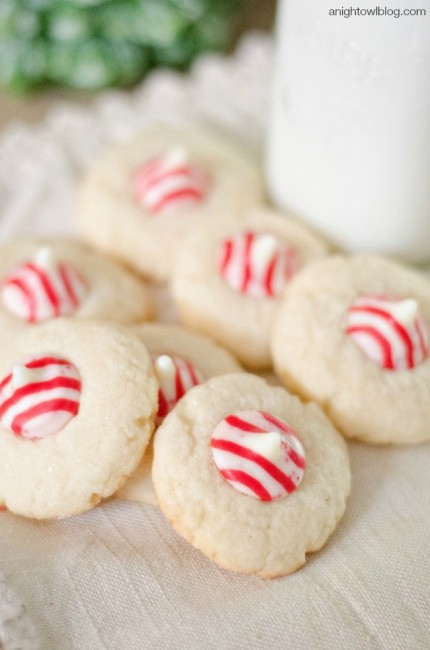 Candy Cane Sugar Blossoms - A Night Owl Blog