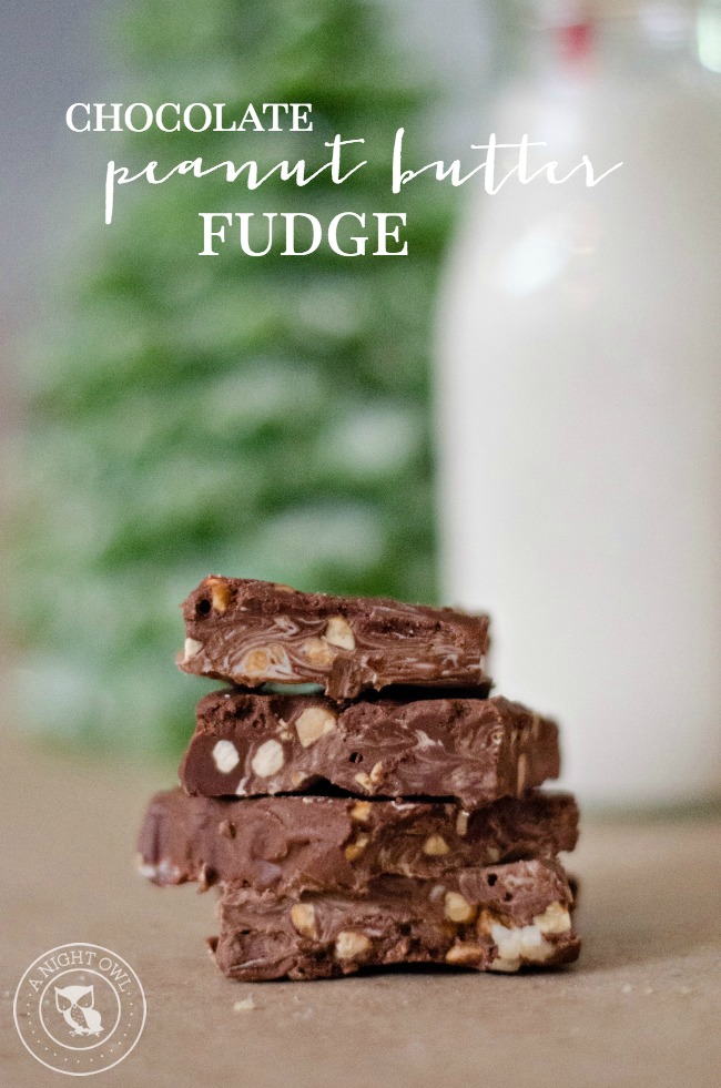 Chocolate Peanut Butter Fudge | anightowlblog.com