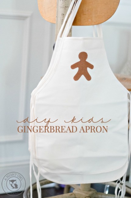DIY Kids Gingerbread Apron | anightowlblog.com