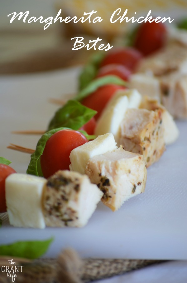 Margherita Chicken Bites - perfect appetizer for any get together or party!