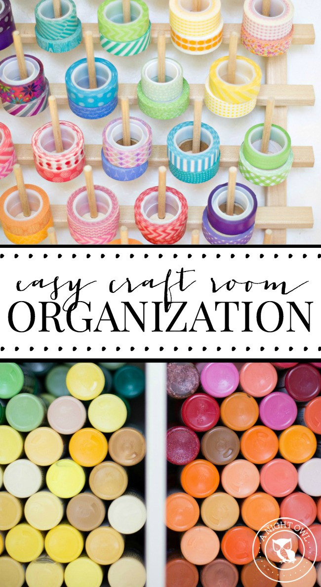 Easy Craft Room Organization Ideas | anightowlblog.com