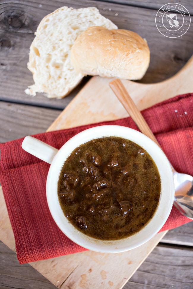 Crock Pot French Onion Soup | anightowlblog.com
