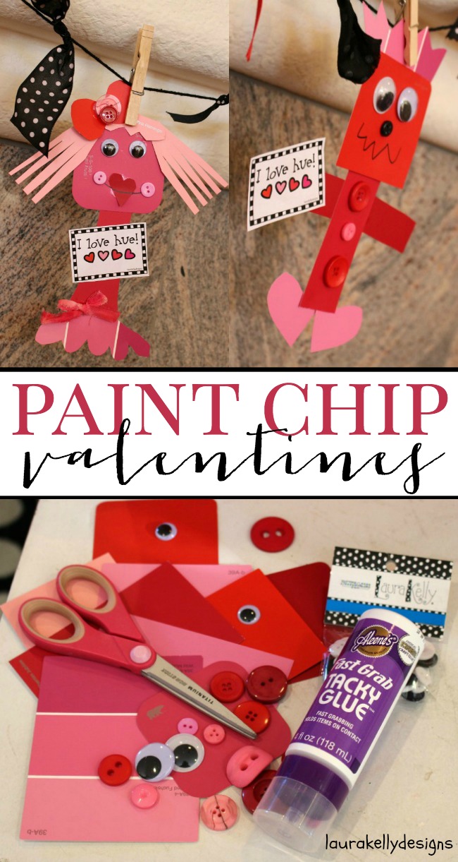 Paint Chip Valentines | anightowlblog.com