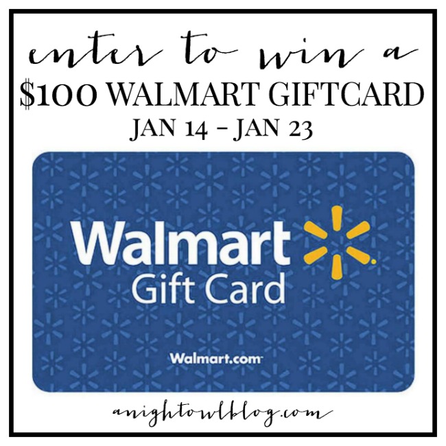 Walmart Giftcard Giveaway | anightowlblog.com