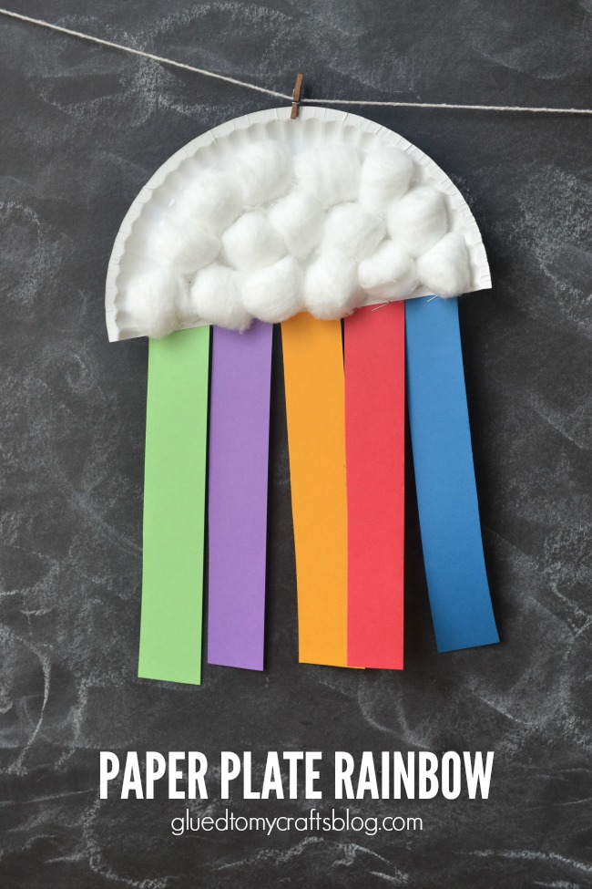 Paper Plate Rainbow Kids Craft - A Night Owl Blog