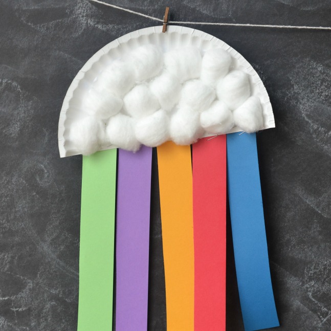 Rainbow Formation Paper Plate Craft - The Joy of Sharing