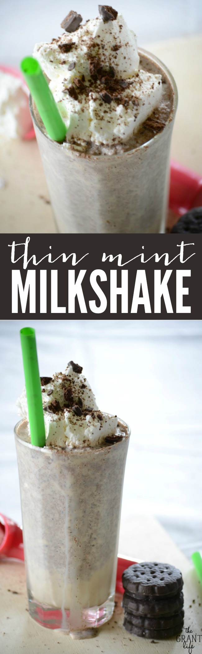 Thin Mint Milkshake | anightowlblog.com