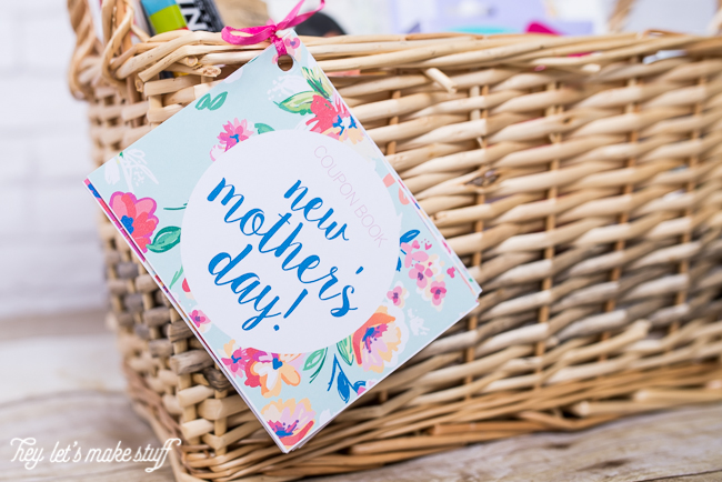 Mother's Day is extra special for first-time moms! Here's the perfect gift basket to celebrate mom, as well as a printable coupon book full of favors new moms will love.