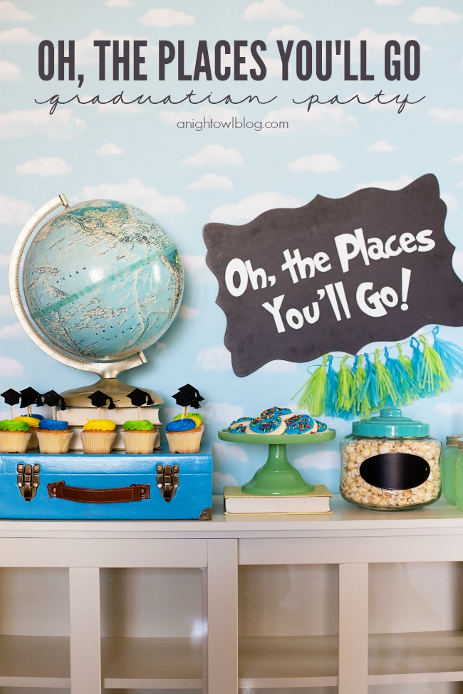 Oh The Places You'll Go Graduation Party | anightowlblog.com