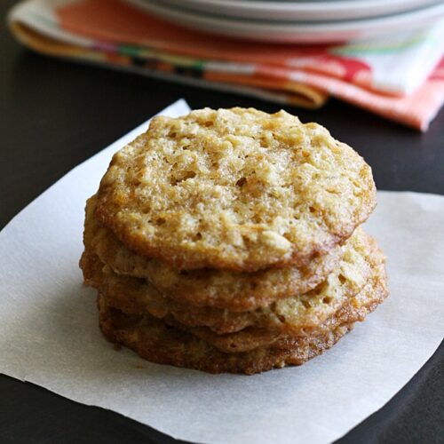 Carrot Cake Oatmeal Lace Cookies - A Night Owl Blog