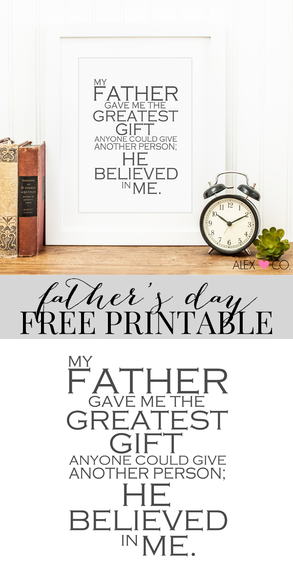 Free Father's Day Printable by Alex & Co | anightowlblog.com