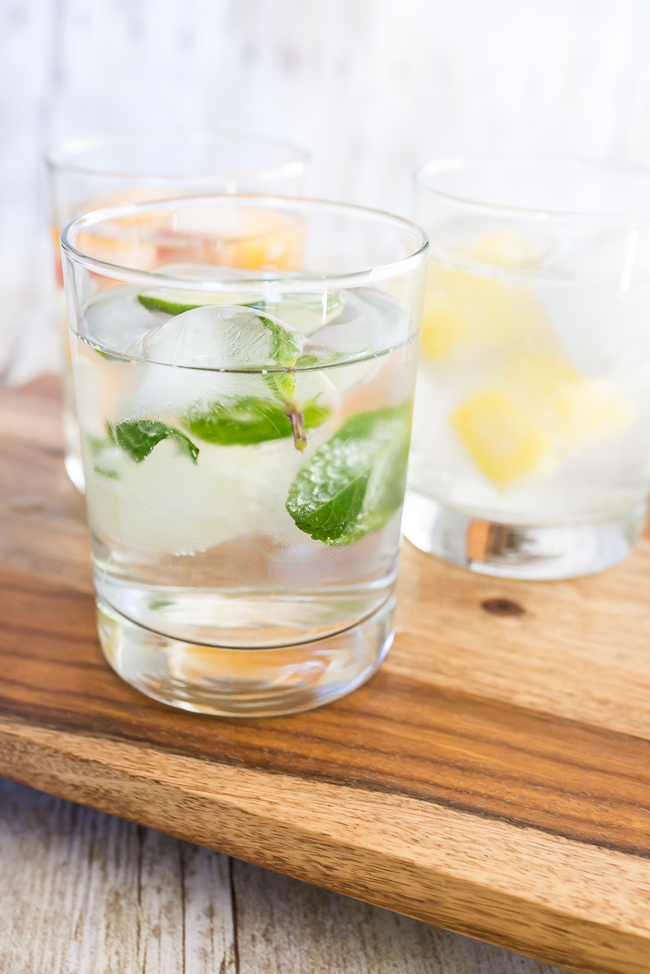 Cocktail Ice Cubes are a delicious, non-alcoholic way to infuse your water this summer!
