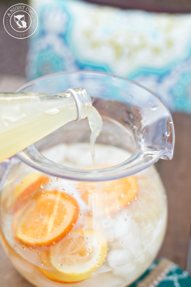 Limoncello Sangria - a delicious blend of limoncello and white wine that will have you enjoying sangria all summer long!