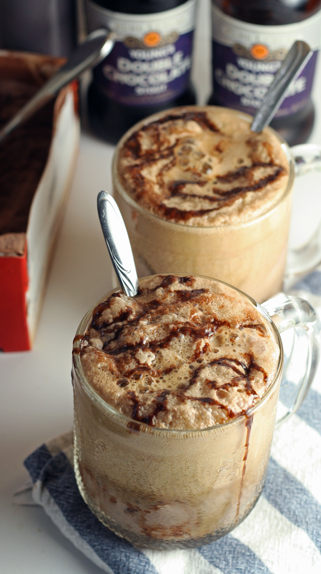 These Triple Chocolate Stout Floats are man's version of a root beer float!