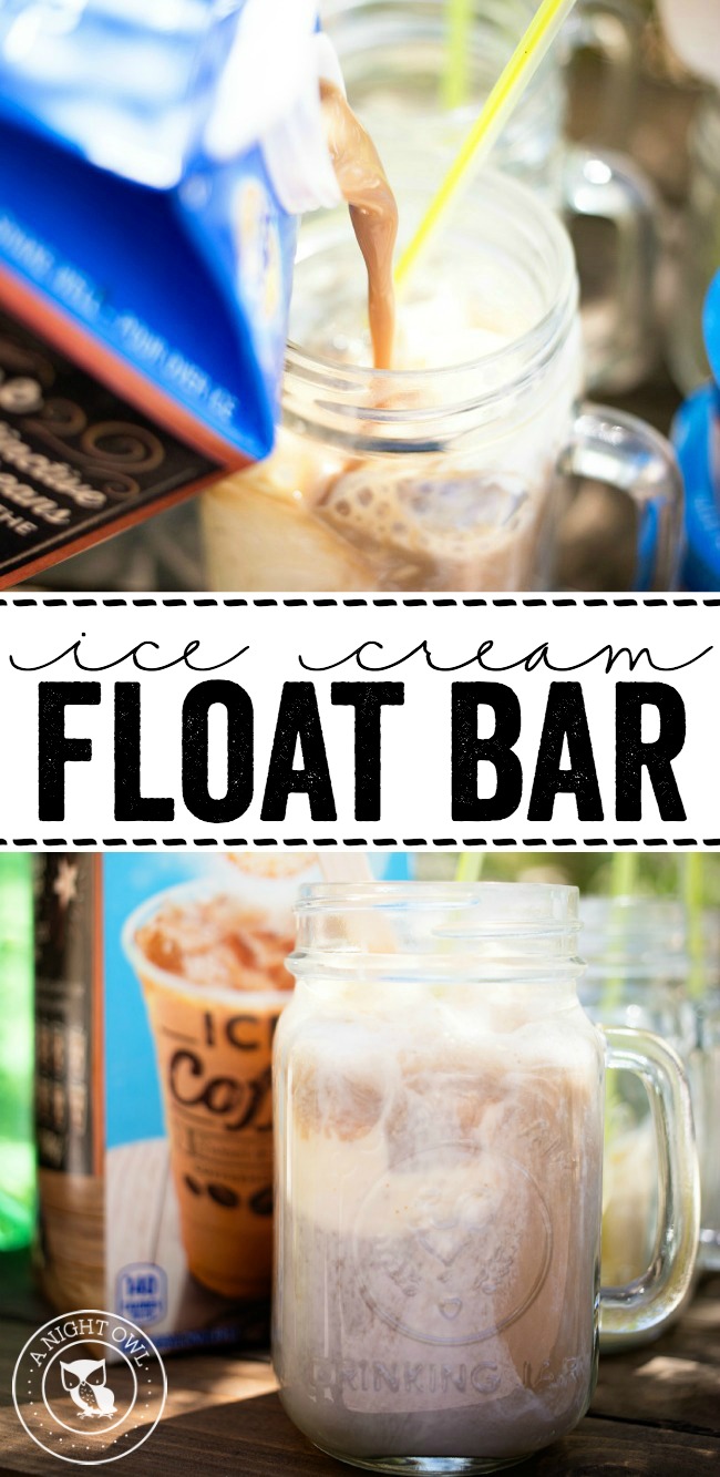 For a fun summer treat, put together this easy Ice Cream Float Bar!