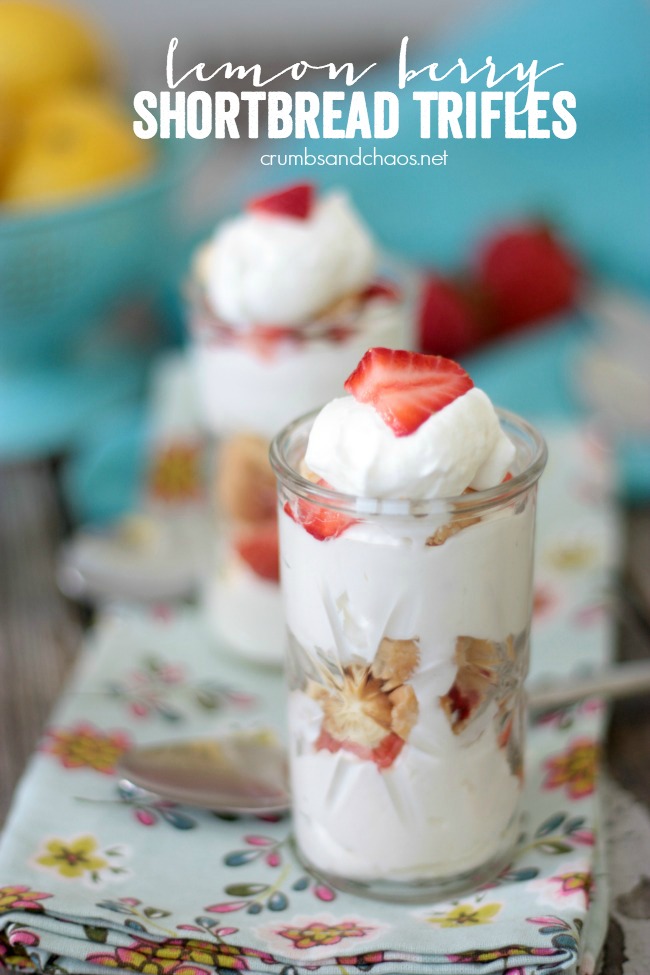 Lovely Lemon Berry Shortbread Trifles are the perfect treat for any occasion!