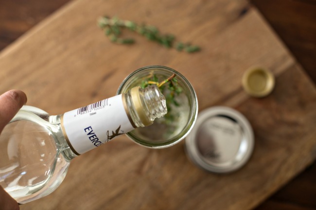 Thyme infused liqueur