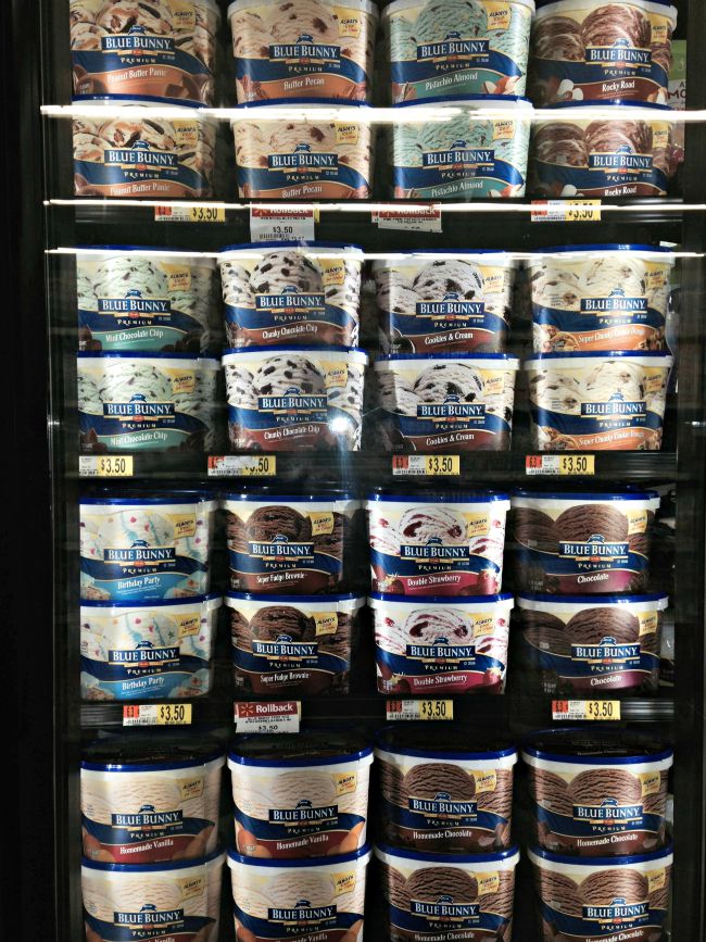 Blue Bunny Ice Cream at Walmart