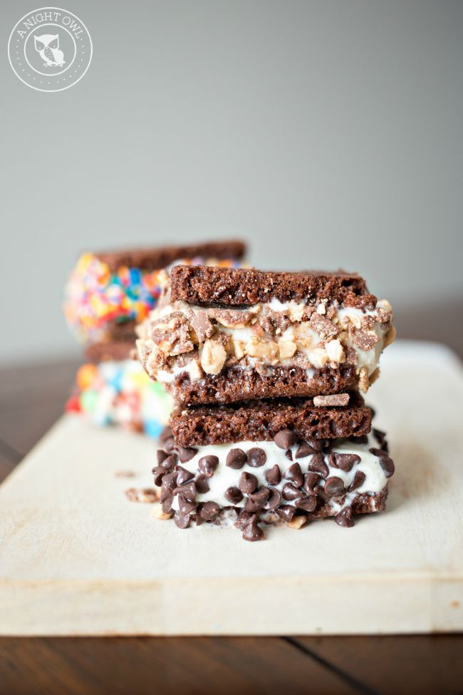 Tips and tricks to create delicious Brownie Ice Cream Sandwiches - a delicious summertime treat!