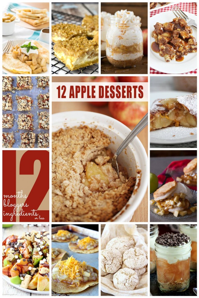 Delicious Apple Desserts! Perfect for fall!