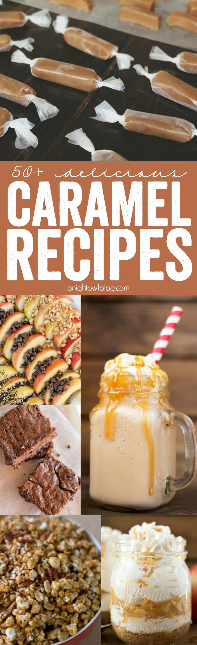 From Caramel Apples to Caramel Macchiatos, discover over 50+ Caramel Recipes you must try! #CaramelRecipes #CaramelApple #CaramelMacchiato