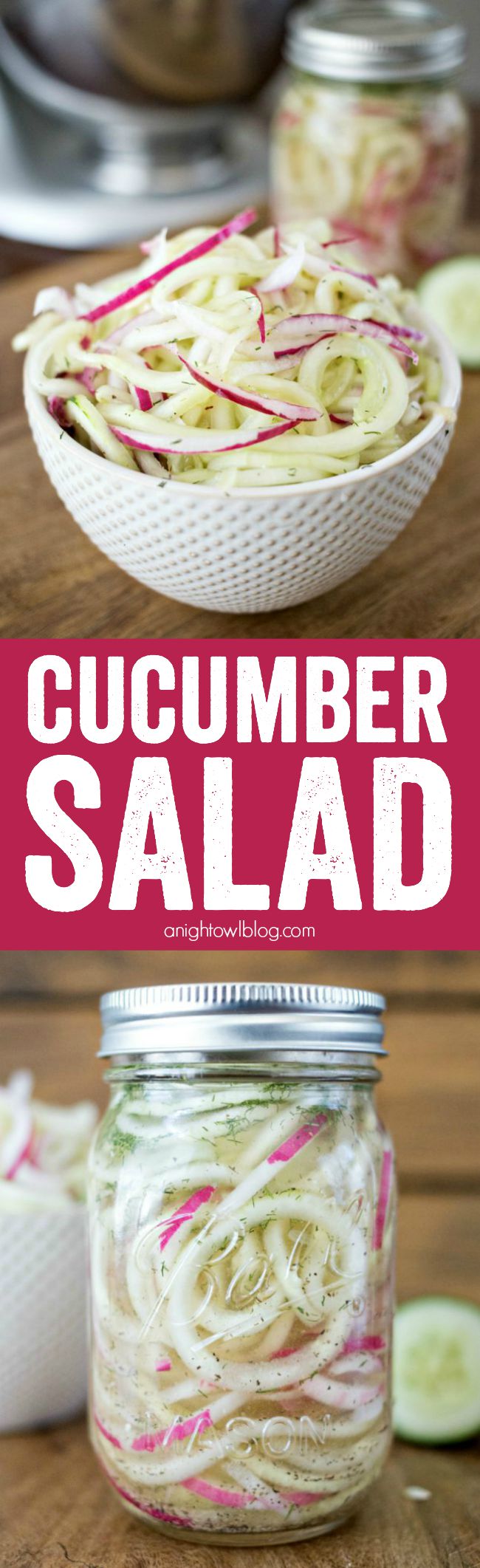 Easy Cucumber Salad - a delicious, no-fuss summer salad that is perfect for get togethers and BBQs!