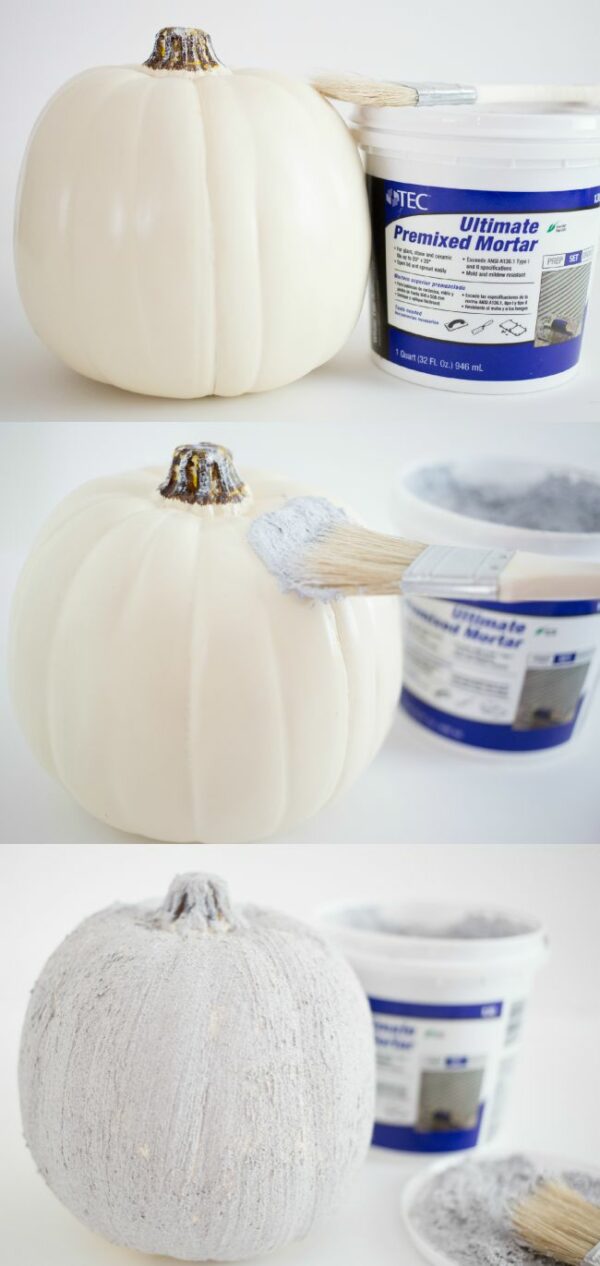 DIY Easy Concrete Pumpkins - A Night Owl Blog