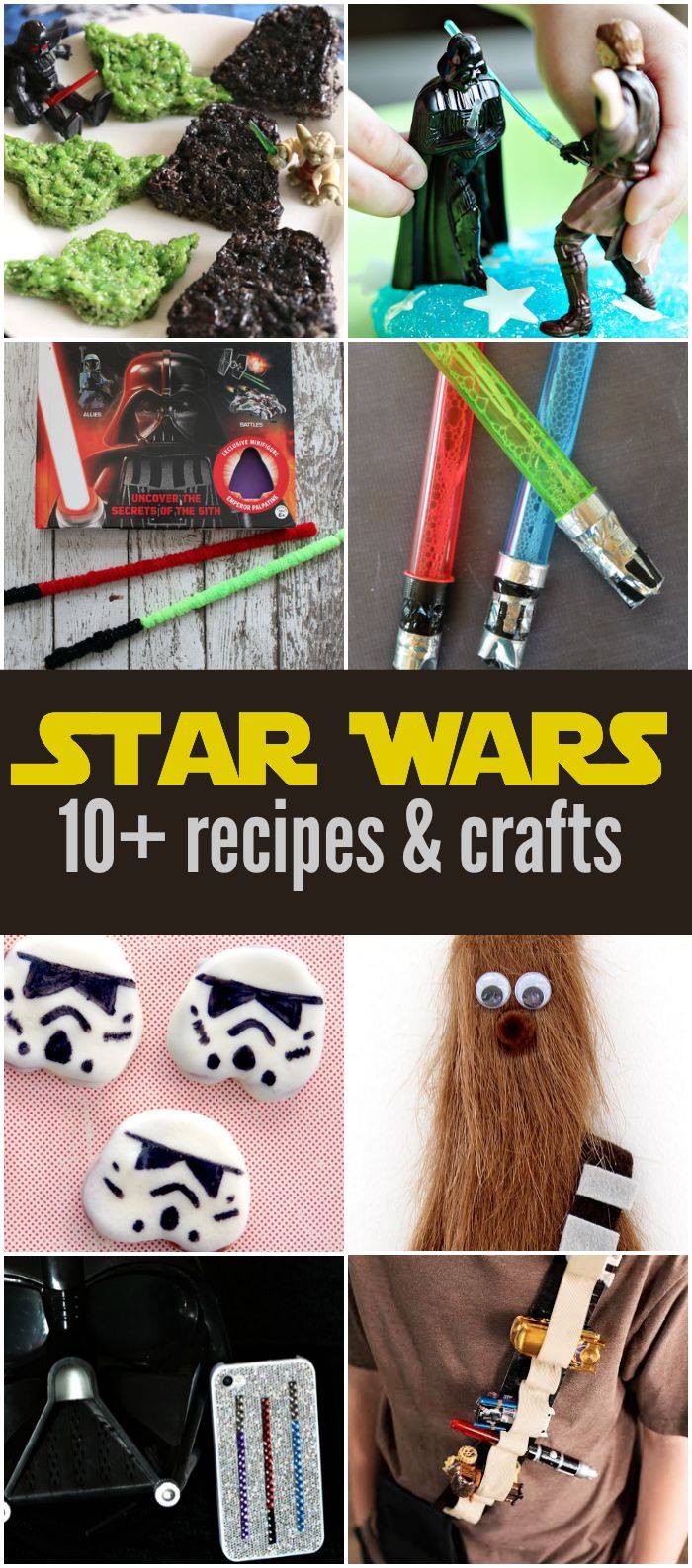 So many fun Star Wars Recipes and Crafts - perfect for #ForceFriday and your Star Wars loving friends!
