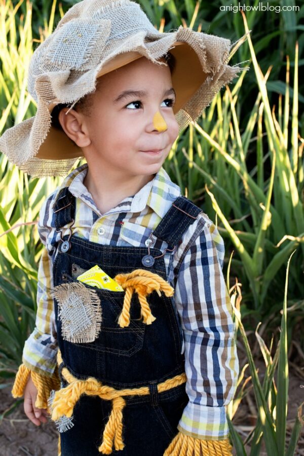 Easy No Sew Scarecrow Costume - A Night Owl Blog