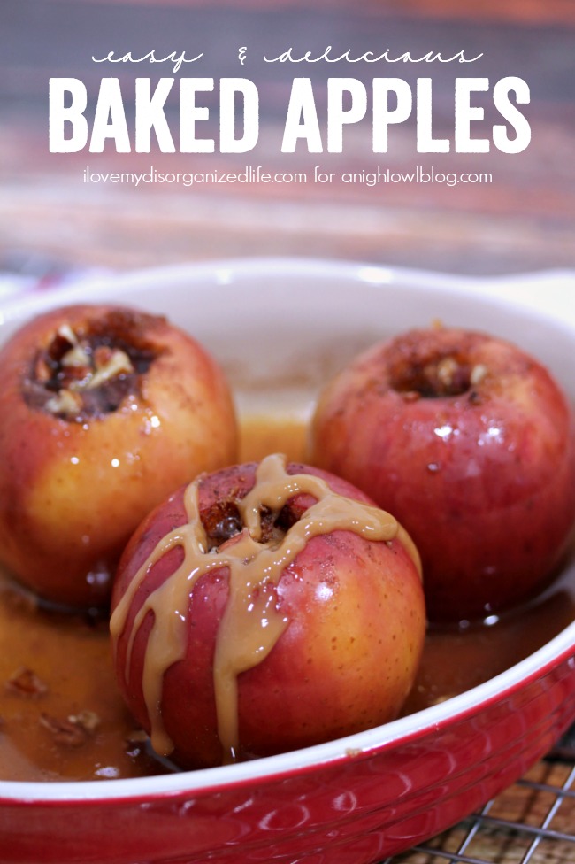 Brown sugar, butter and three spices make these Easy Baked Apples perfect for cooler fall weather!