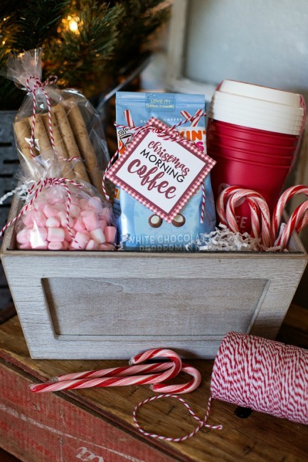 Christmas Morning Coffee Gift Basket - A Night Owl Blog