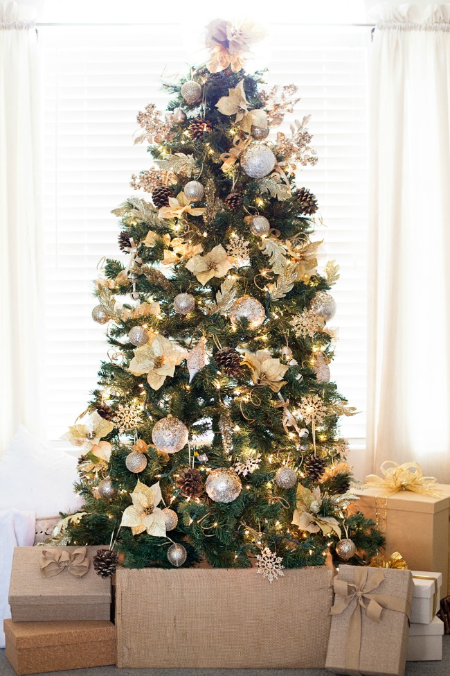 Gorgeous Gold Christmas Tree 7 - A Night Owl Blog