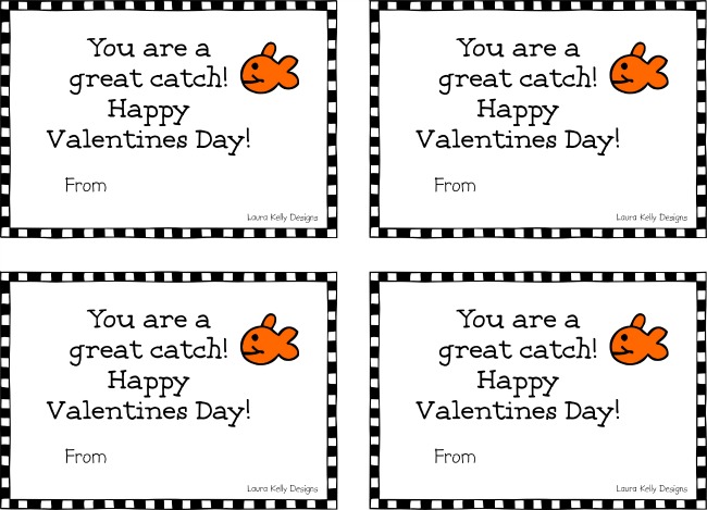 goldfish valentine cards