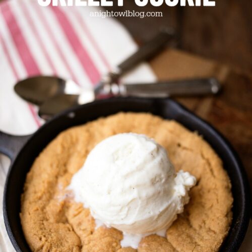 Cast Iron Skillet Peanut Butter Cookie in the Ninja Foodi