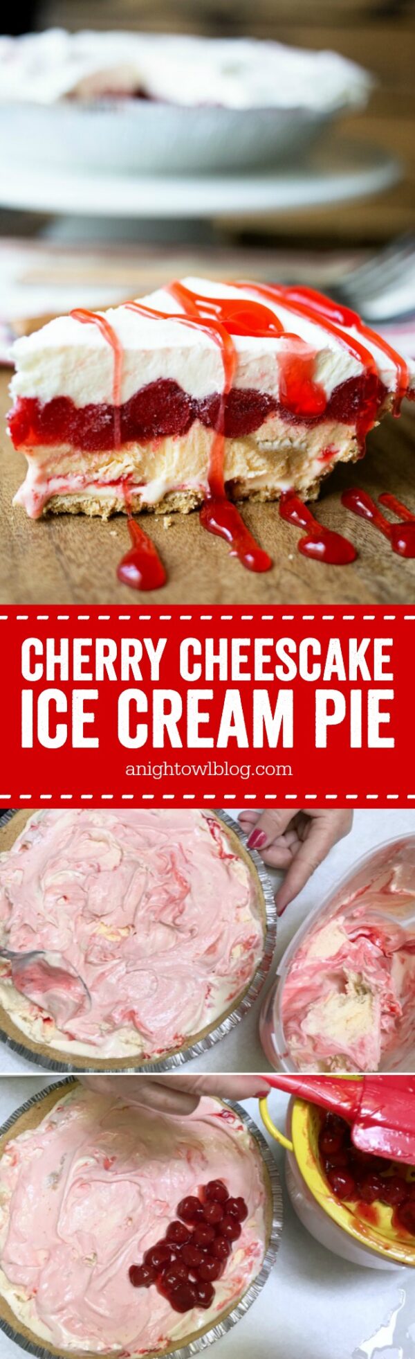 Cherry Cheesecake Ice Cream Pie A Night Owl Blog 1652