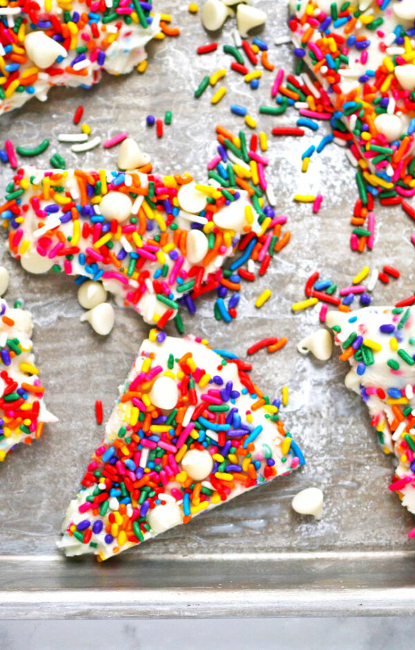 Rainbow Frozen Yogurt Bark - A Night Owl Blog