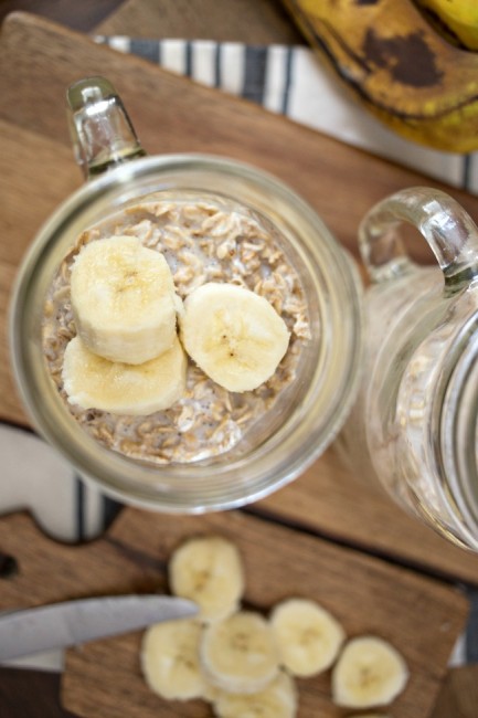 Banana Nut Overnight Oats - A Night Owl Blog