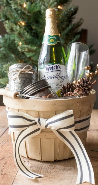 Sparkling Gift Basket Ideas - A Night Owl Blog