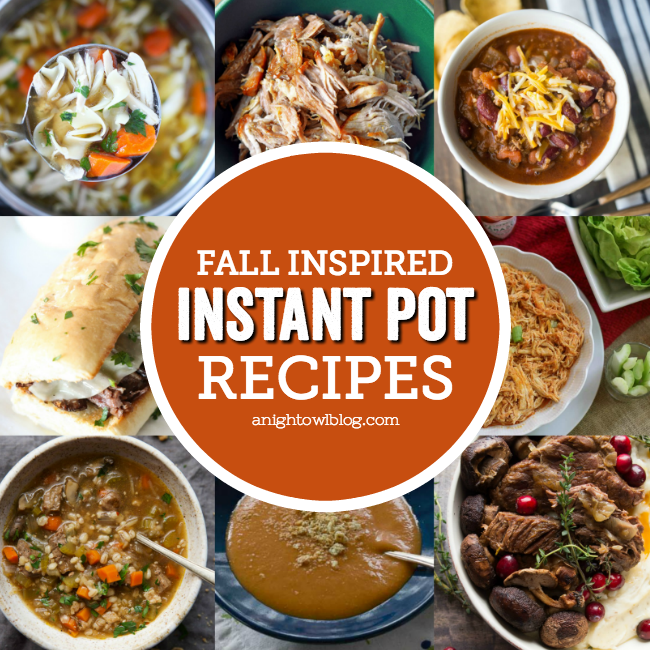 15+ Fall Inspired Instant Pot Recipes - A Night Owl Blog