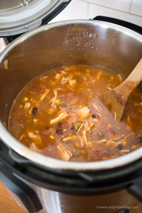 Instant Pot Chicken Tortilla Soup - A Night Owl Blog