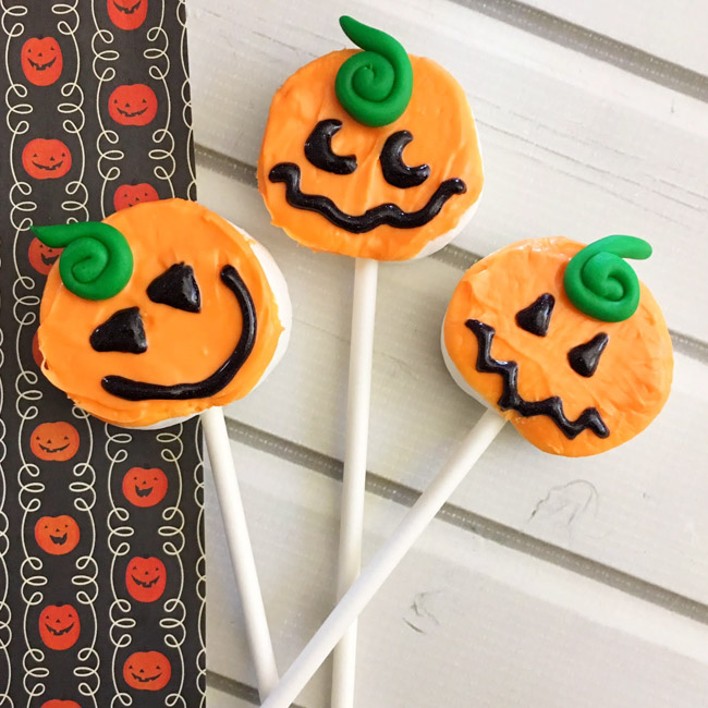 Easy Pumpkin Marshmallow Pops - A Night Owl Blog