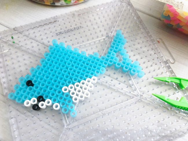 Shark Perler Bead Pattern-3 - A Night Owl Blog