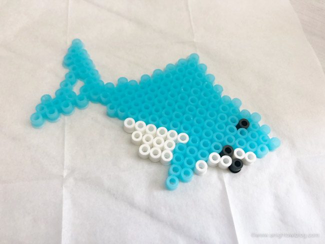 Shark Perler Bead Pattern-6 - A Night Owl Blog