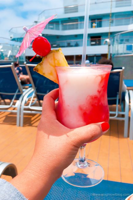 Best Drinks on Carnival Cruise Line - Miami Vice Cocktail | A Night Owl Blog