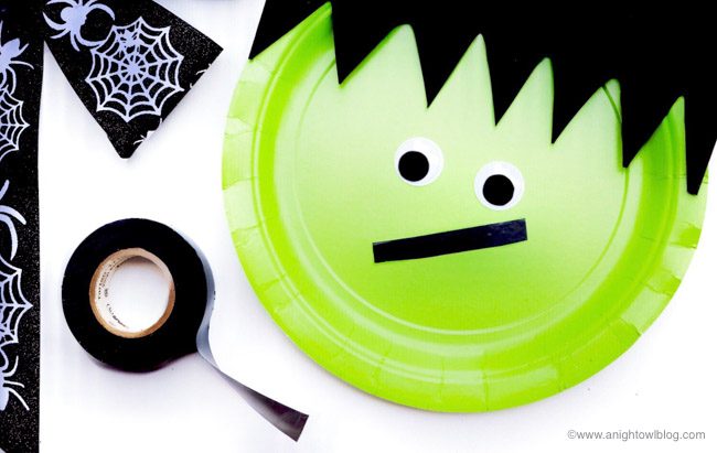 Frankenstein Paper Plate Craft-4 | A Night Owl Blog