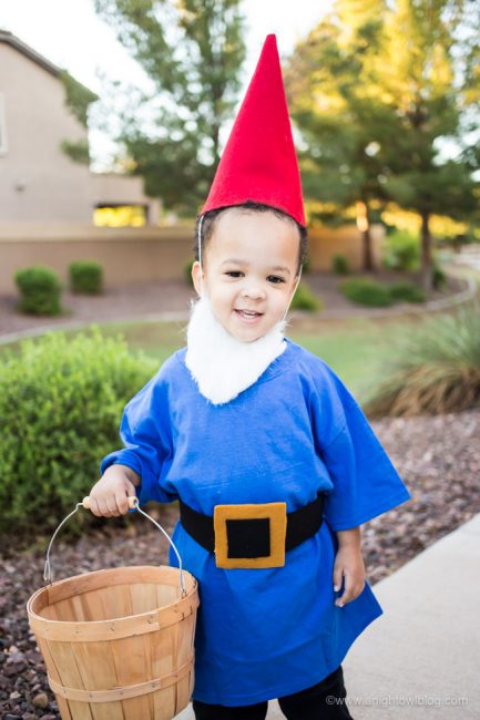 No-Sew Garden Gnome Costume - A Night Owl Blog