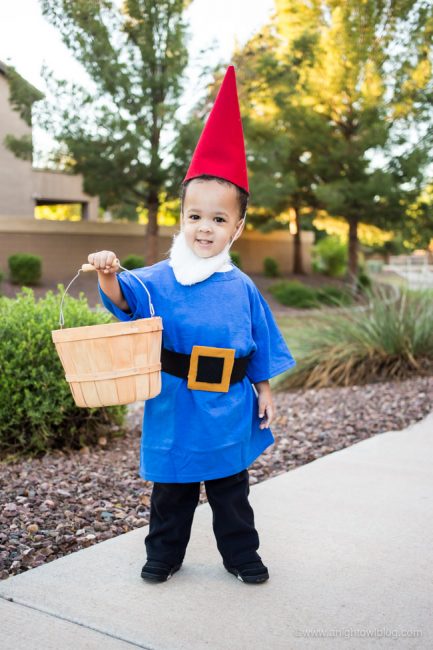 No-Sew Garden Gnome Costume - A Night Owl Blog