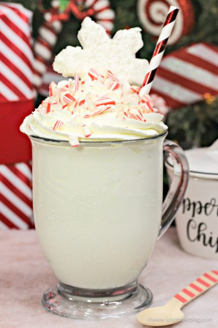 Candy Cane Hot Chocolate - A Night Owl Blog