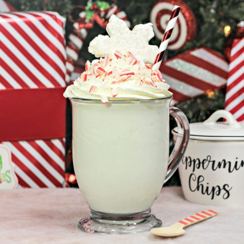 Candy Cane Hot Chocolate - A Night Owl Blog